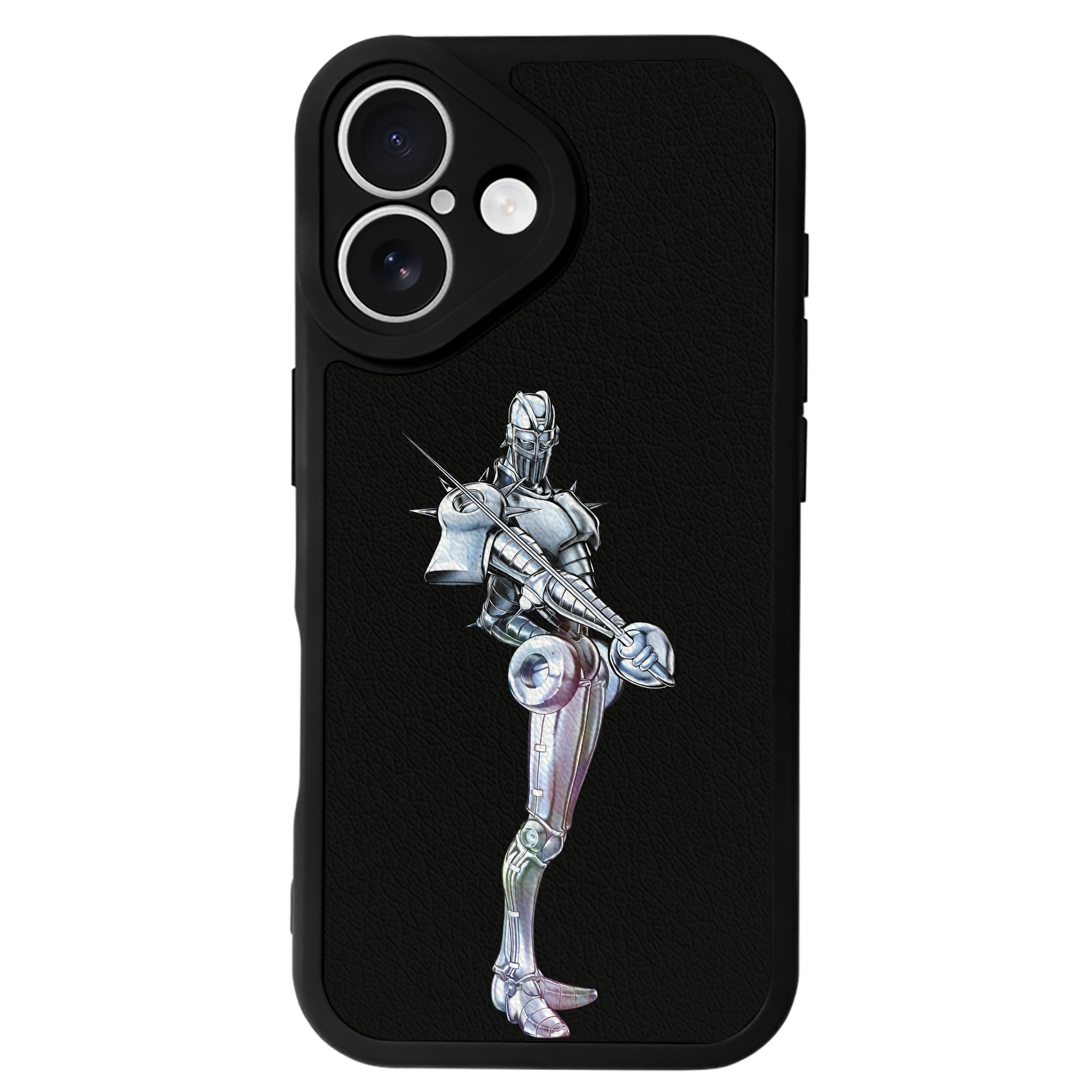 （画像用） ジョジョの奇妙な冒険 ジャン＝ピエール?ポルナレフ JoJo's Bizarre Adventure Jan Pierre Polnareff 【iPhone 16シリーズ対応】シリコンスマホケース（レザー調） 材質：シリコン